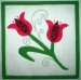 Vlaďka - prostírka - tulipány 2 - aplikace